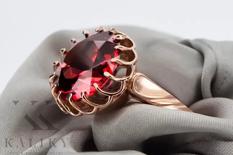 Ruby Original Vintage 14K Rose Gold Ring Vintage style vrc035r